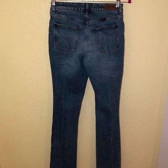 Womens Wrangler High Rise Bold Boot Cut Denim Jeans Cowgirl size 26X32 - Picture 3 of 7